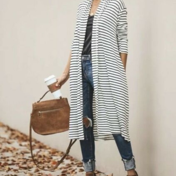 New Rachel Knit Long Sleeve Maxi Cardigan Sweater - Picture 4 of 8